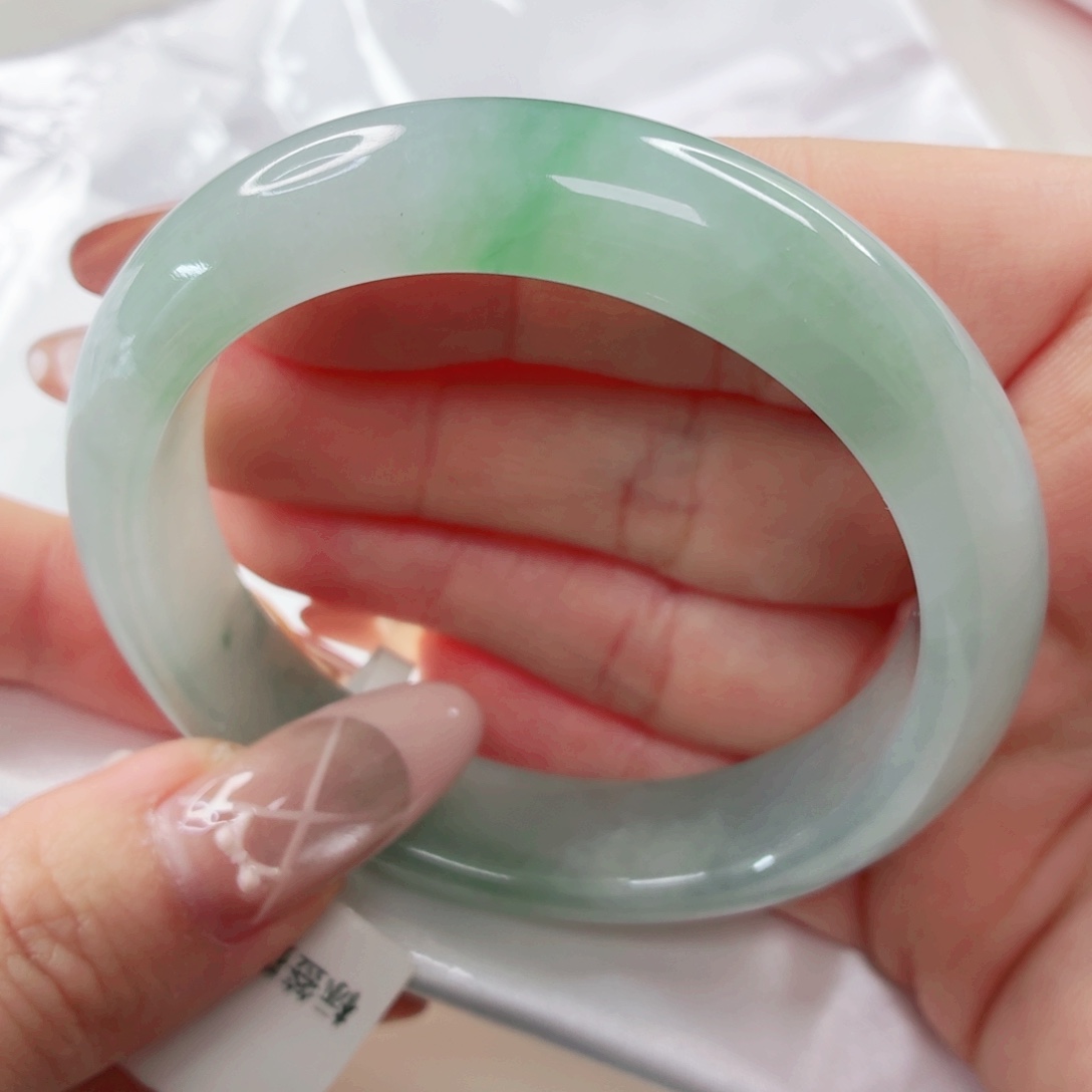 翡翠未镶嵌手镯53.8x312