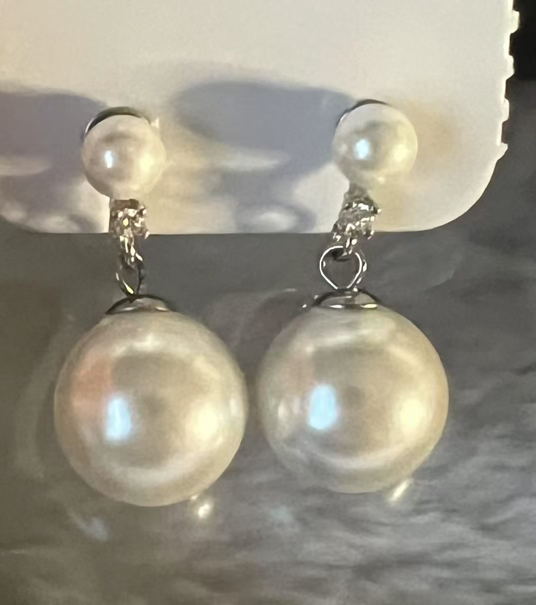 非金属耳饰 A气质白色时尚百搭复古法式小众简约