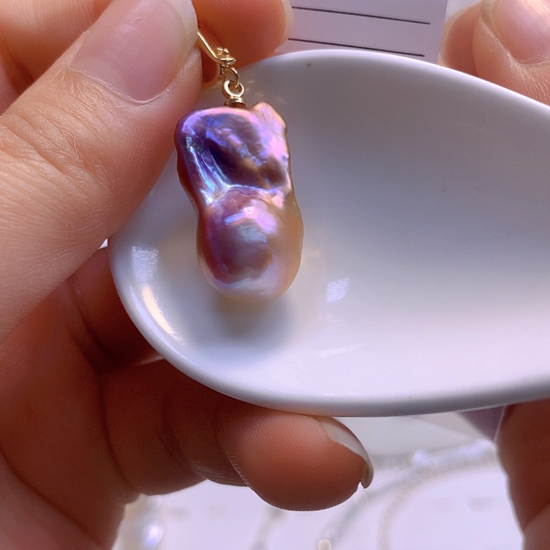 淡水珍珠颈饰银S925镶嵌