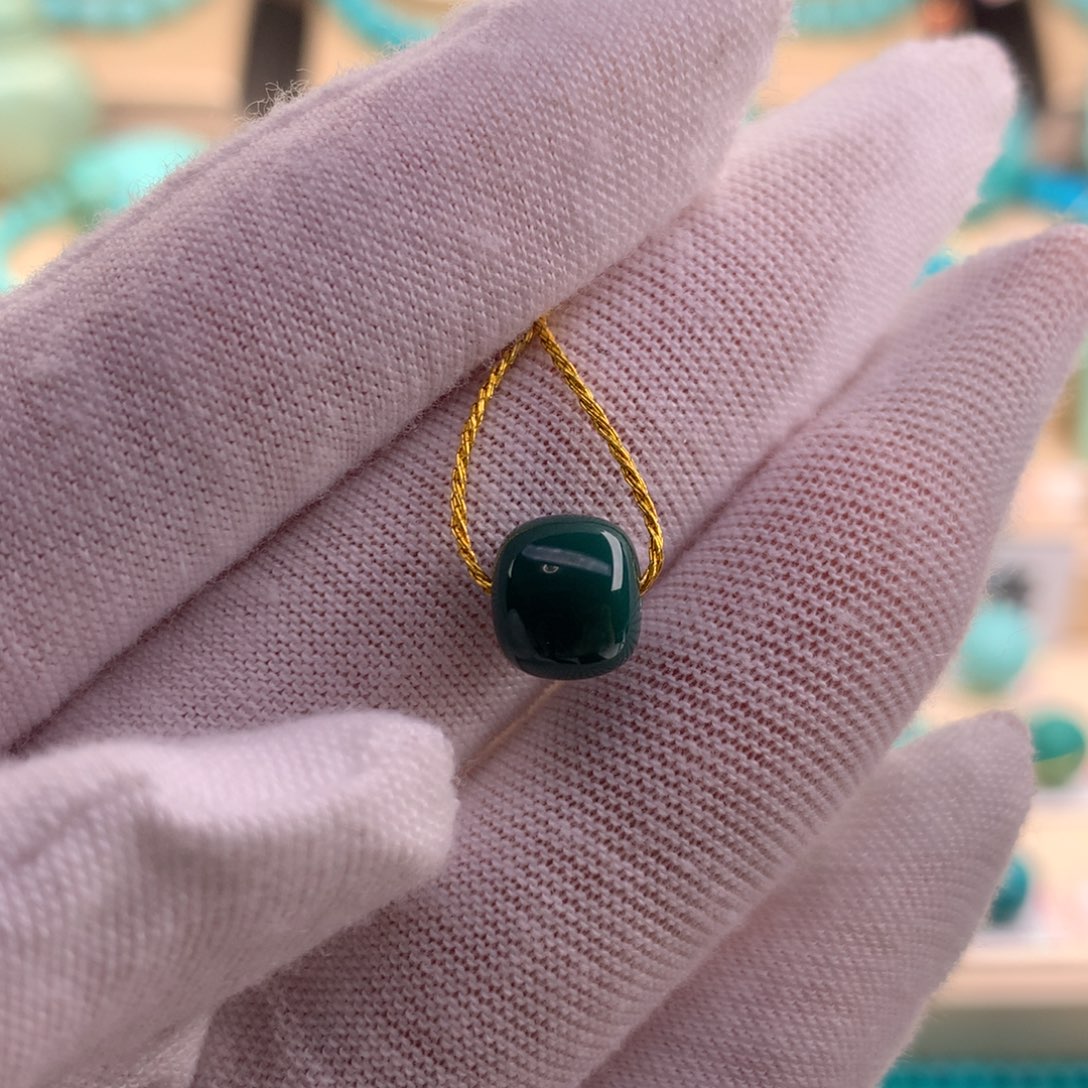 绿松石珠宝奇石未镶嵌8.3×7.3