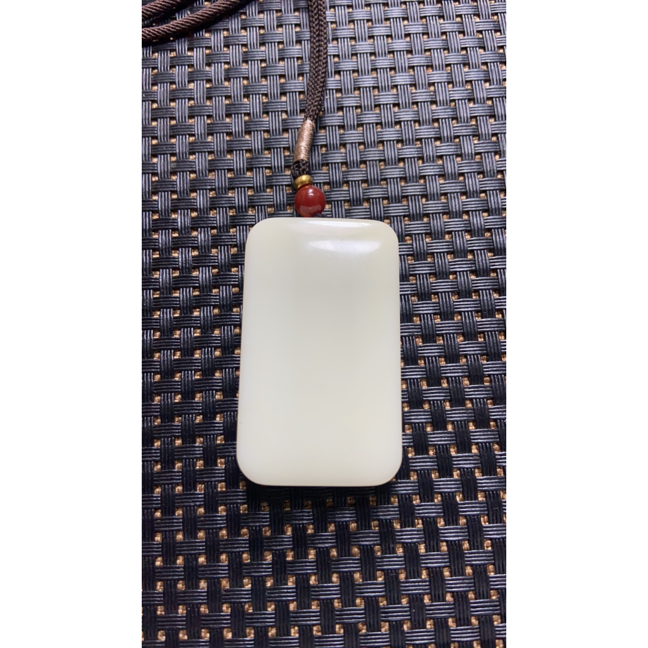 和田玉平安无事牌111