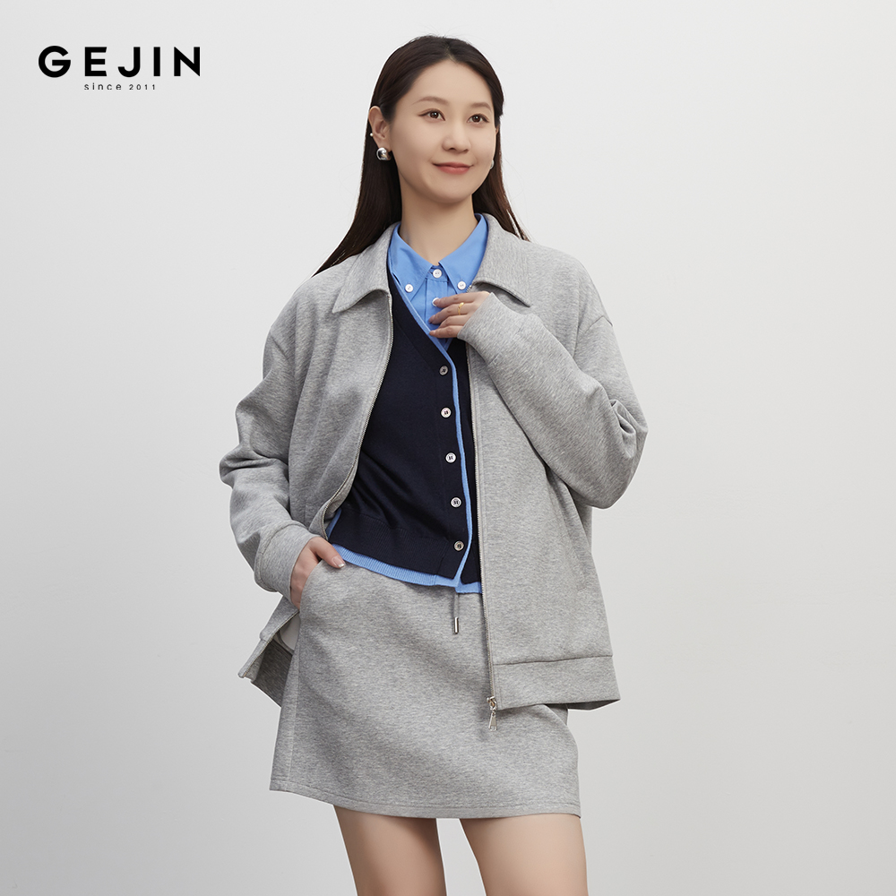 GEJIN/秋季新款时尚长袖运动休闲风简约外套93325904571