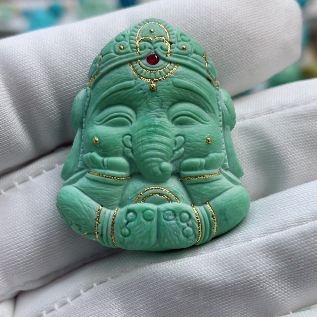 绿松石珠宝奇石未镶嵌