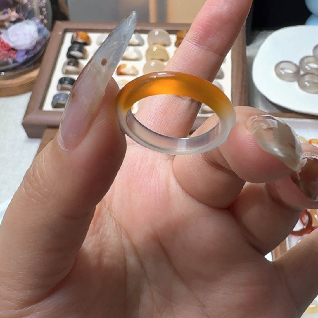 未镶嵌戒指玛瑙/玉髓509港16