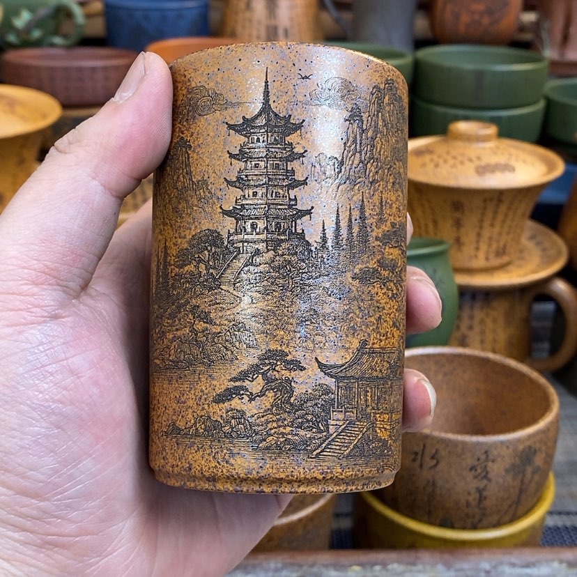 【闪购商品】紫砂杯子宜兴全手工紫砂杯