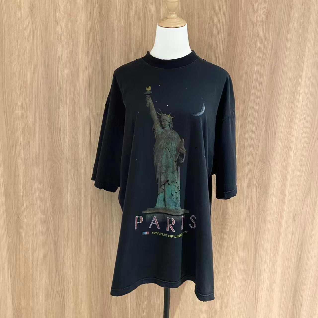 99新 Balenciaga/巴黎世家 susu壹臻/自由女神logo短袖/31216075