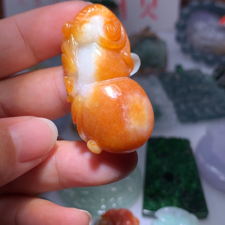 翡翠颈饰未镶嵌保真天然A货翡翠