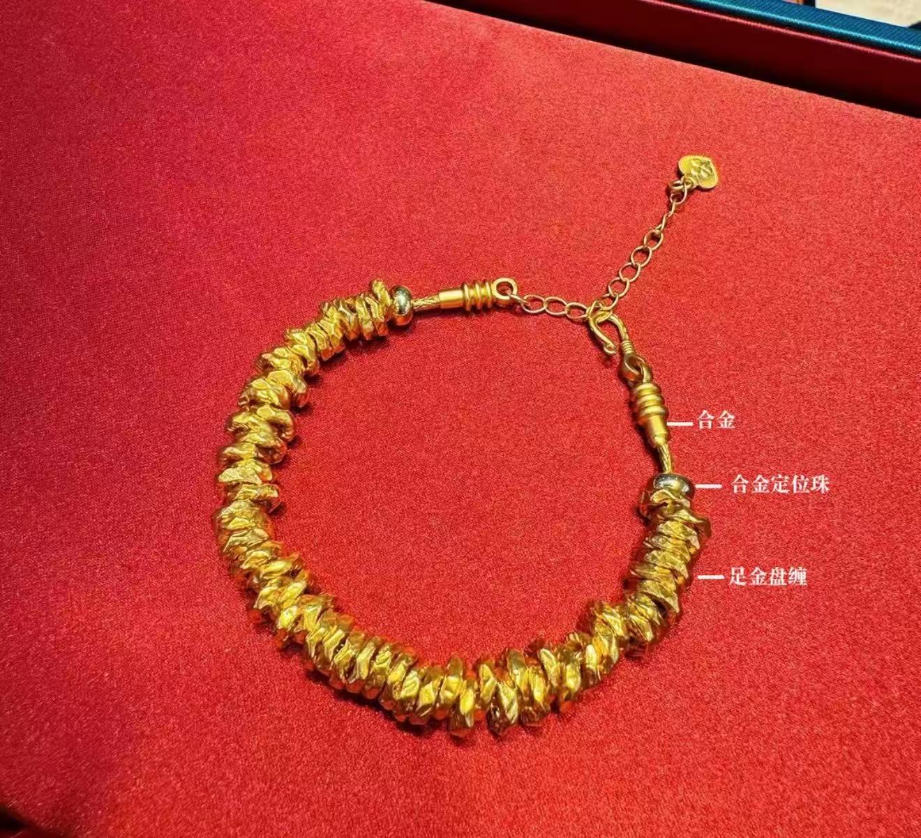 【雅婷精选】足金999盘缠配件(赠DIY合金链)