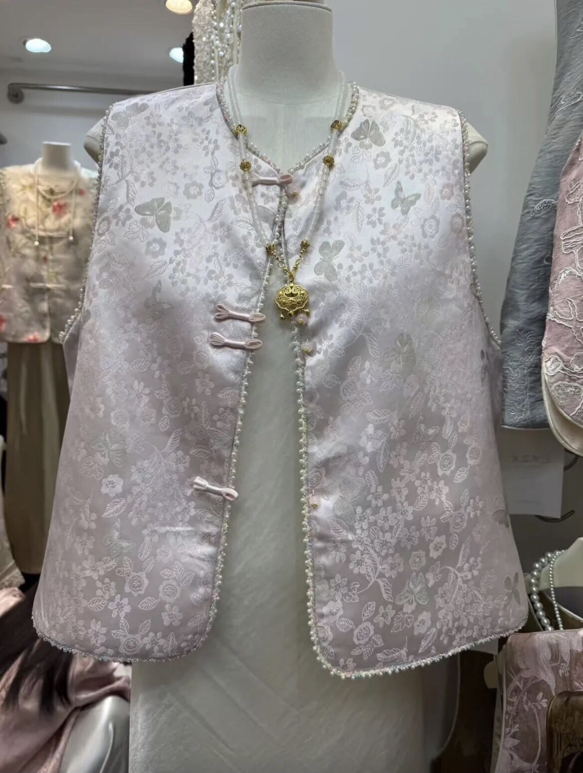 【海南简爱】夏季新款新中式国风马甲时尚百搭2553