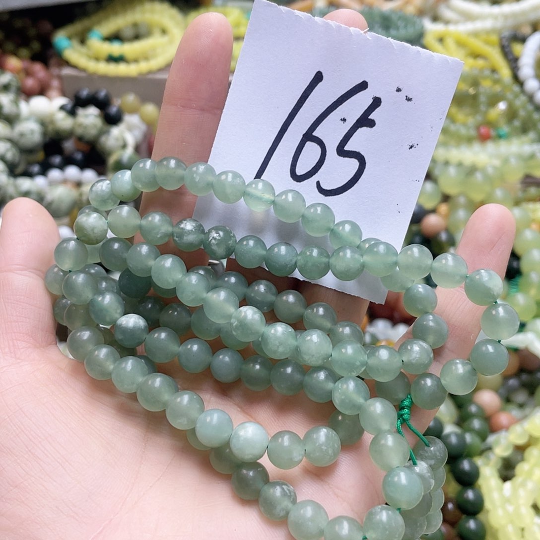 未镶嵌蛇纹石玉手链