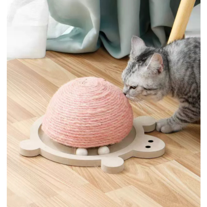 猫抓板 乌龟耐磨耐抓剑麻抓板猫咪磨爪不掉屑解闷猫抓柱逗 猫玩具