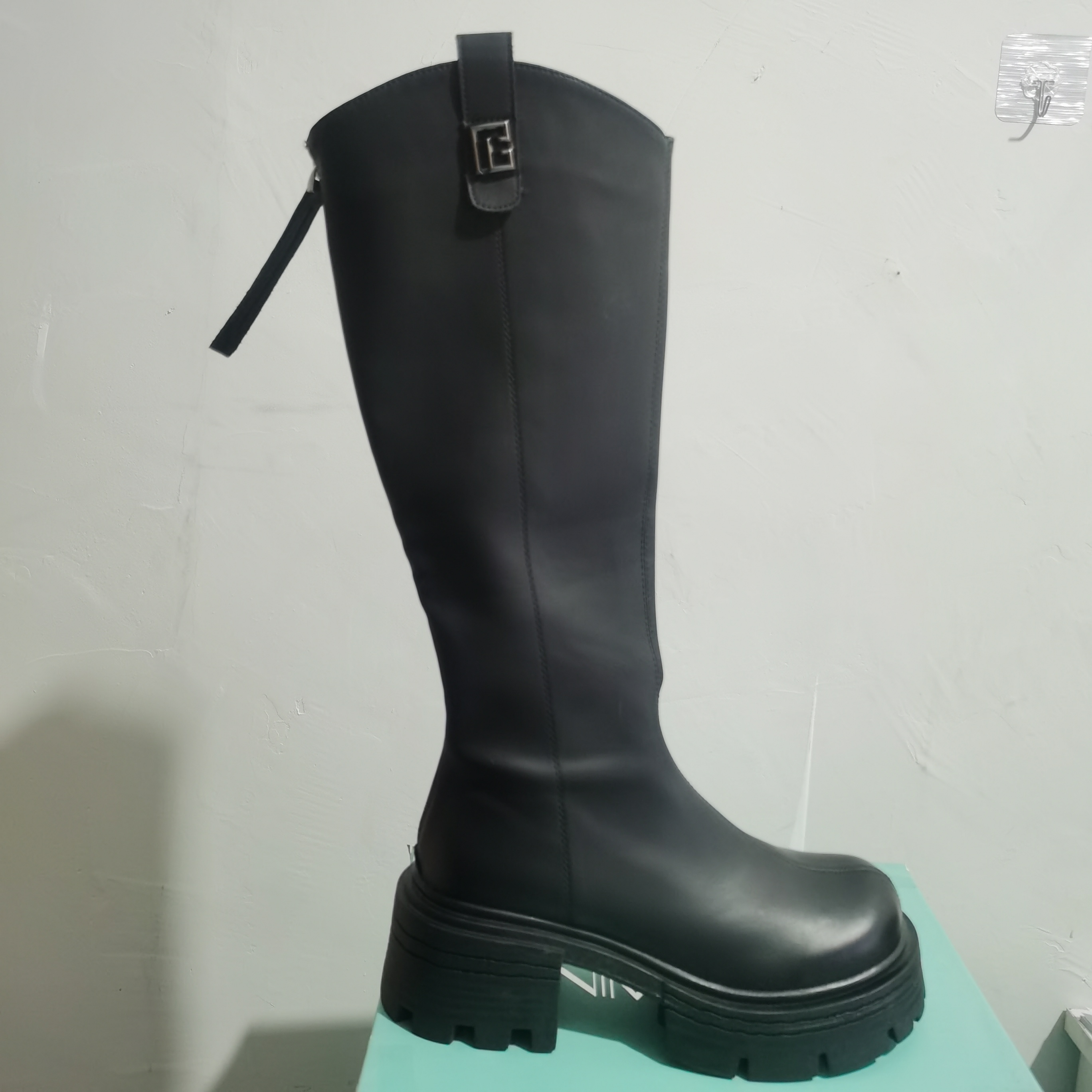 厚底长筒女靴7D3761