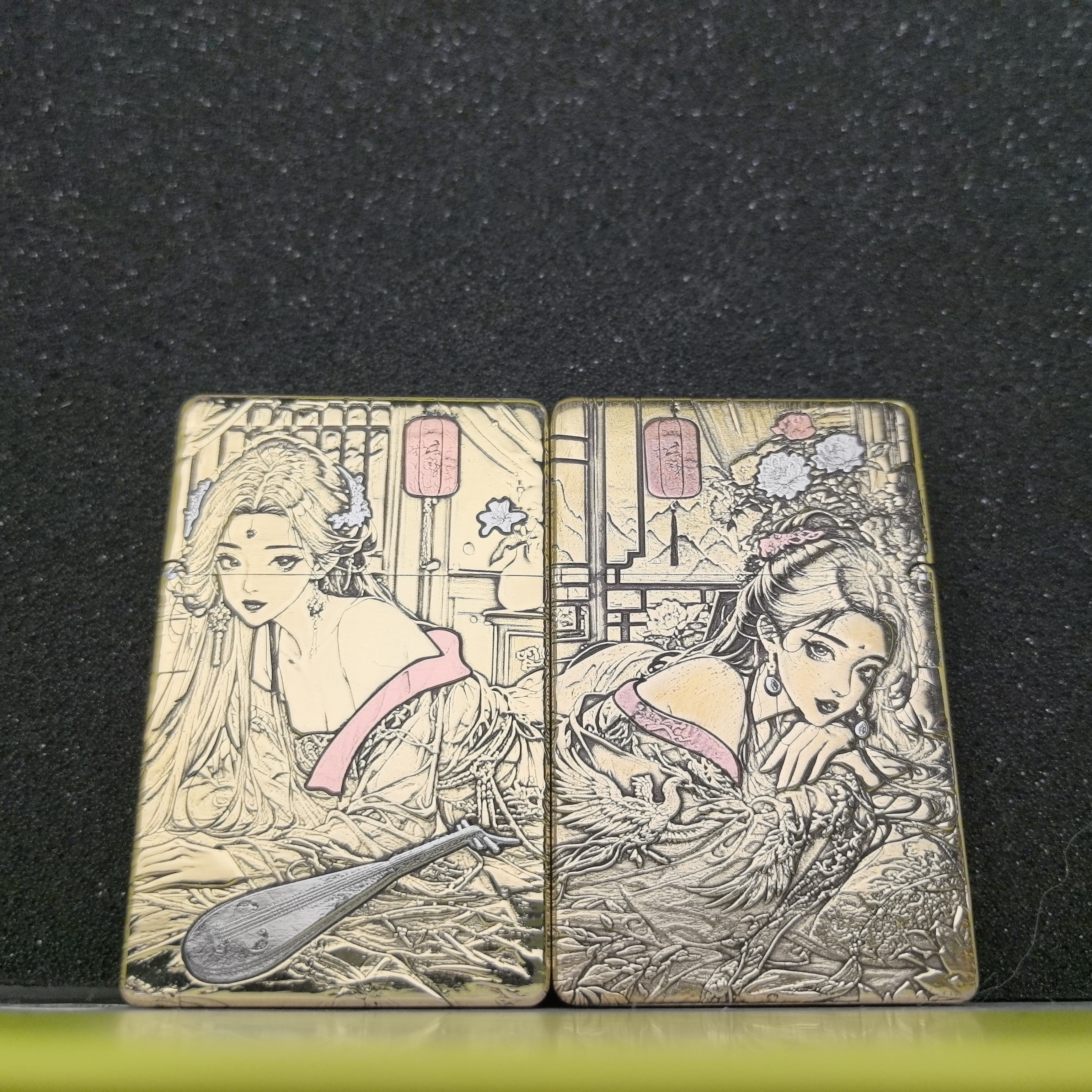 ZORROZL8盔甲(爆四大美女之王昭君)浮雕镶嵌打火机[云川工作室]