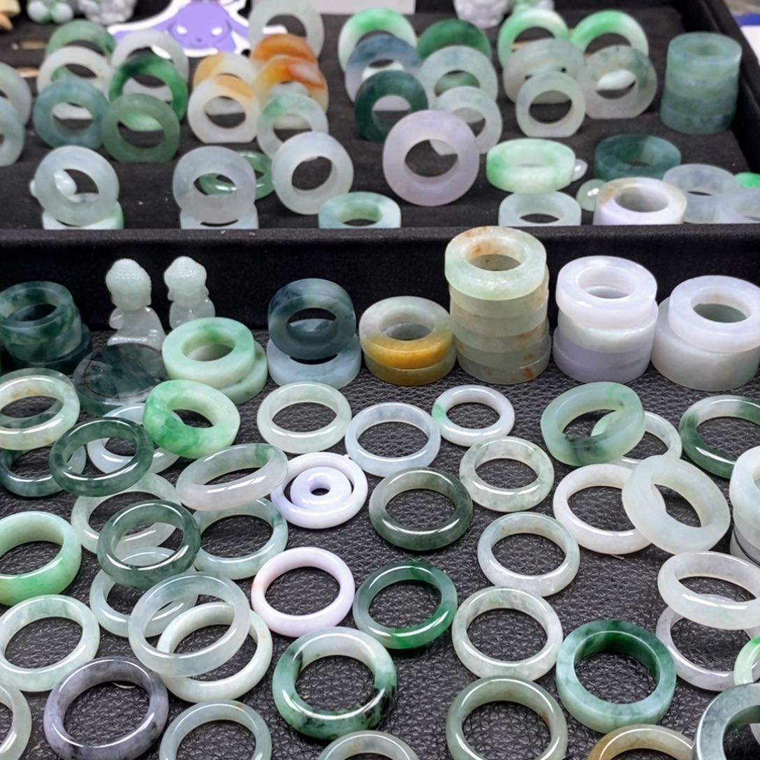 翡翠戒指未镶嵌w****r天然翡翠