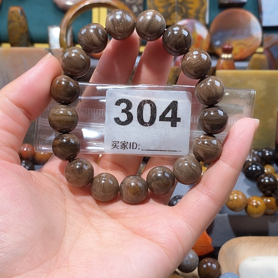 硅化玉天然北票硅化玉手串未镶嵌天然北票硅化玉手串