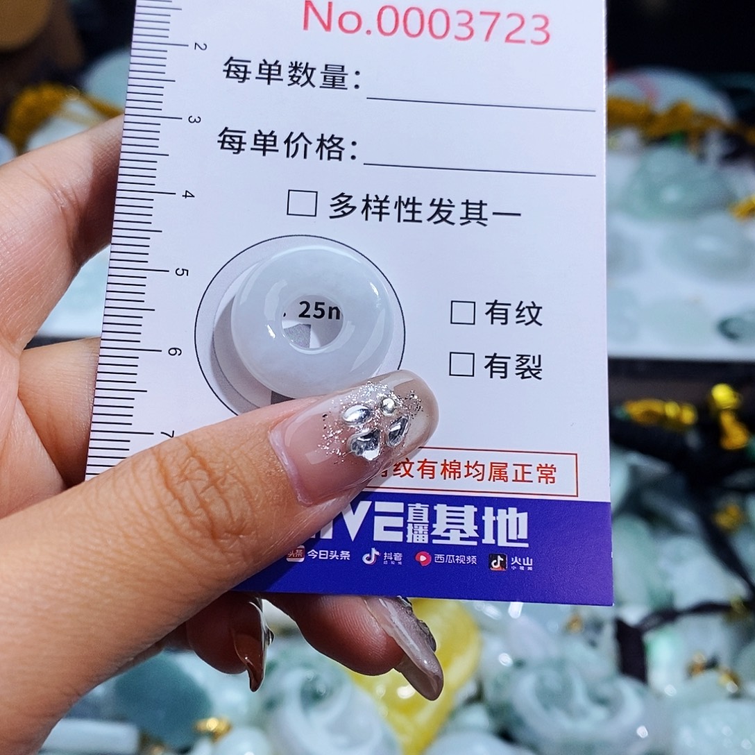 翡翠未镶嵌颈饰3723