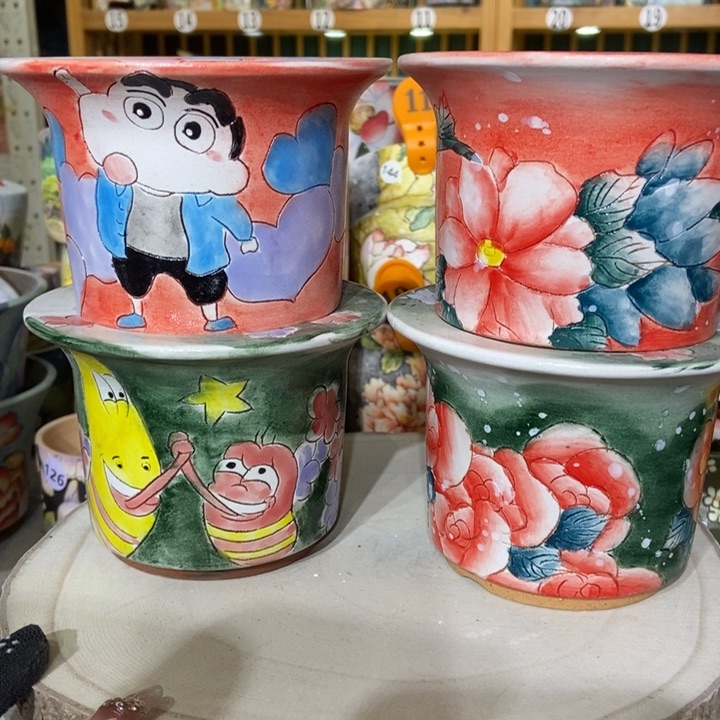 红陶景德镇艺术手绘作品