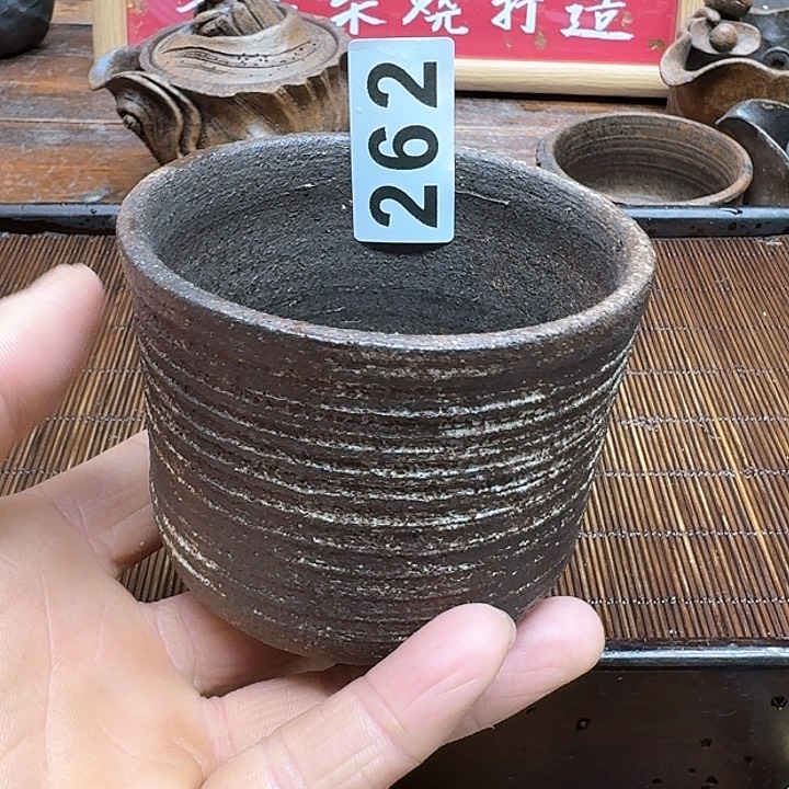 纯手工制作粗陶茶具
