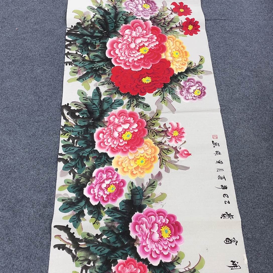 国画国画作品小姐姐放漏…