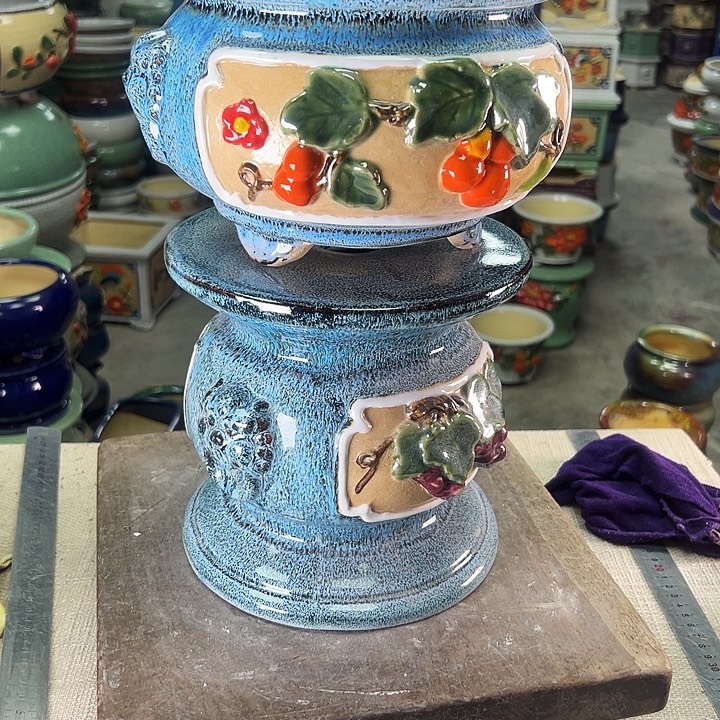 泳坤堂石湾花盆陶瓷