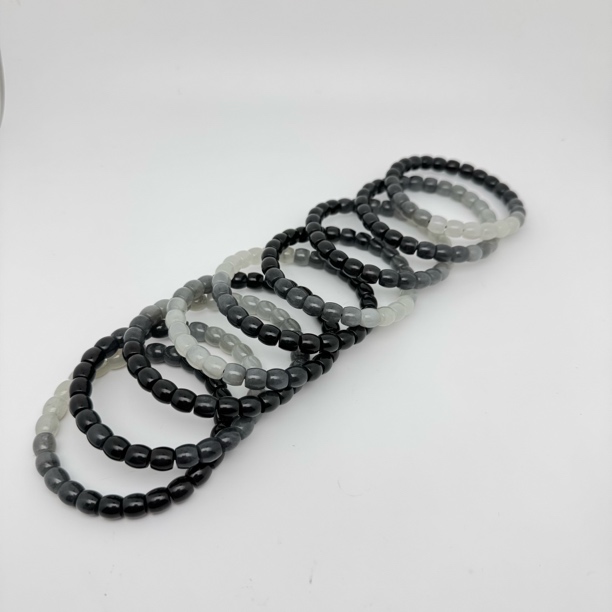 PJY-LSY-006墨玉渐变手串 8mm✖️7mm 多样性发货发其一
