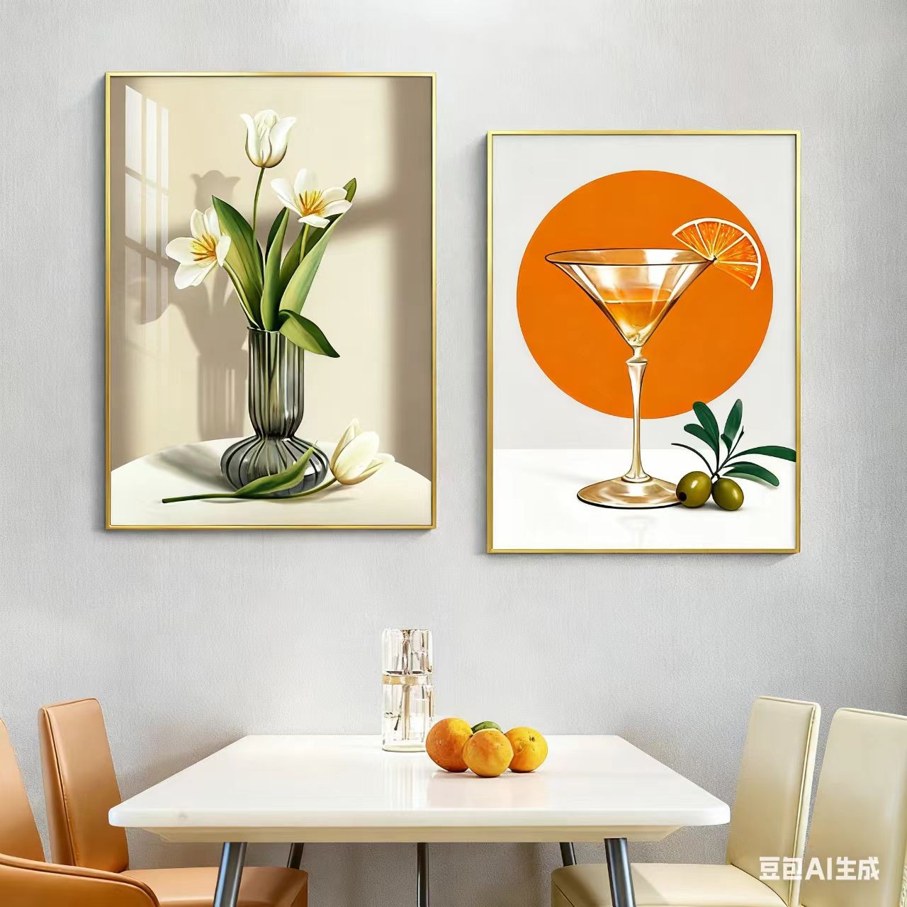 212简约风格客厅装饰画向日葵墙画适合卧室过道