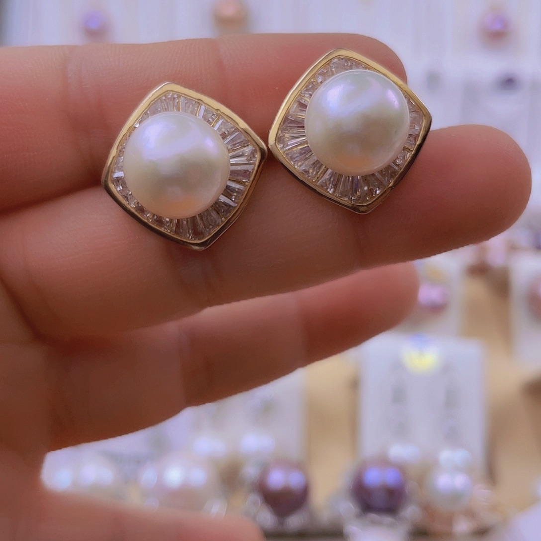 耳饰未镶嵌淡水珍珠