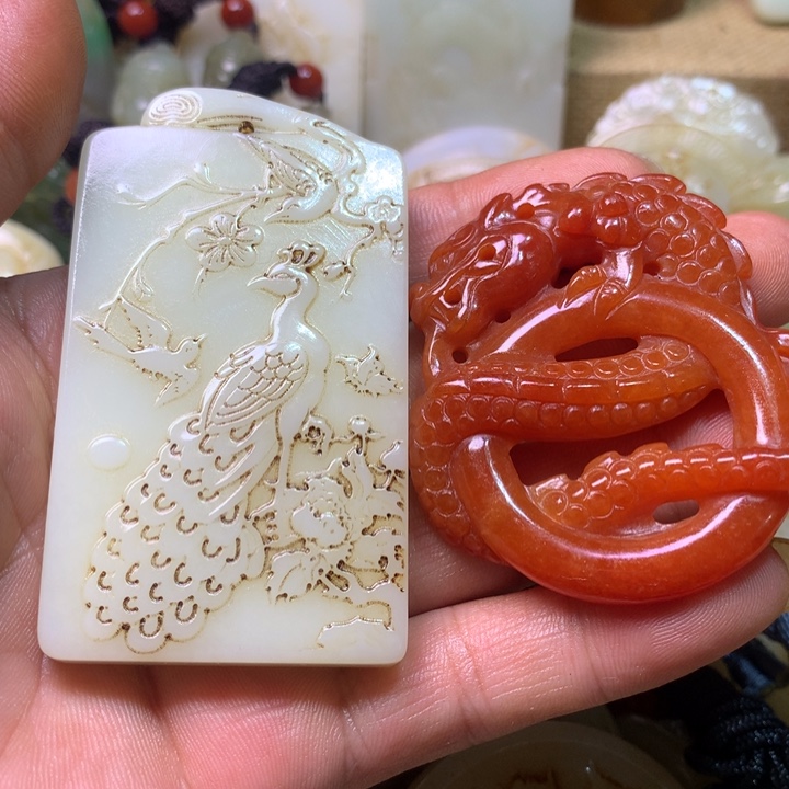 和田玉未镶嵌挂件用****2