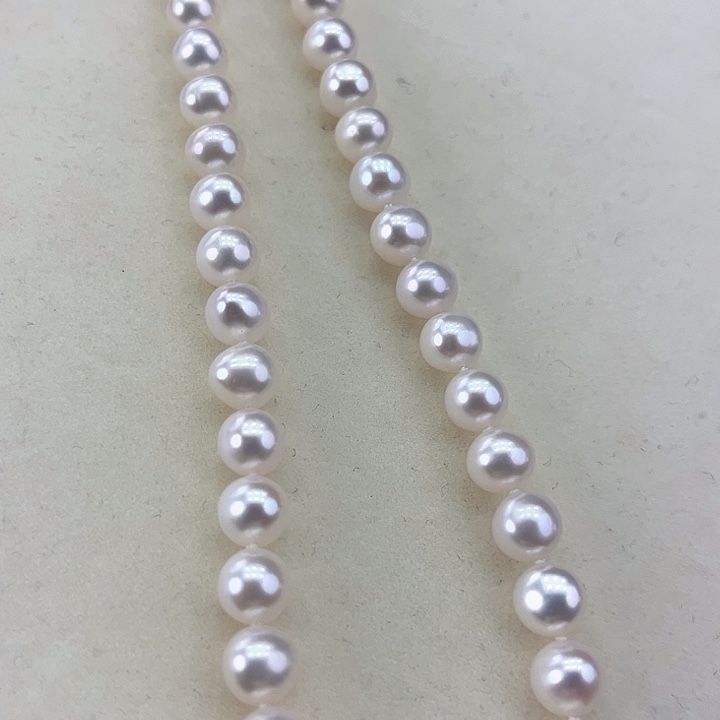 淡水珍珠颈饰银S925镶嵌卡7.8极光冷白高品