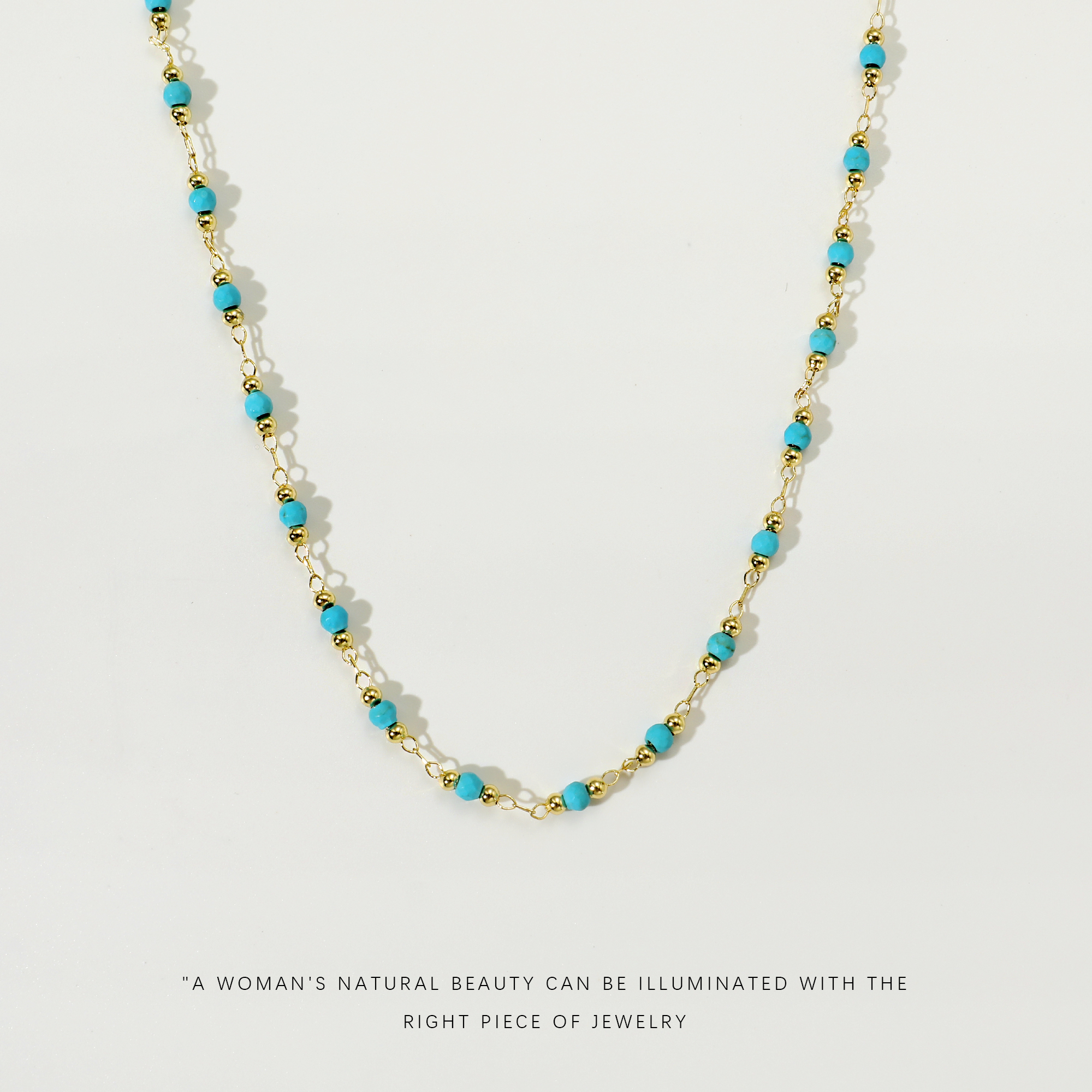 铜合金项链 气质时尚百搭简约复古清冷感高级精致项链A937