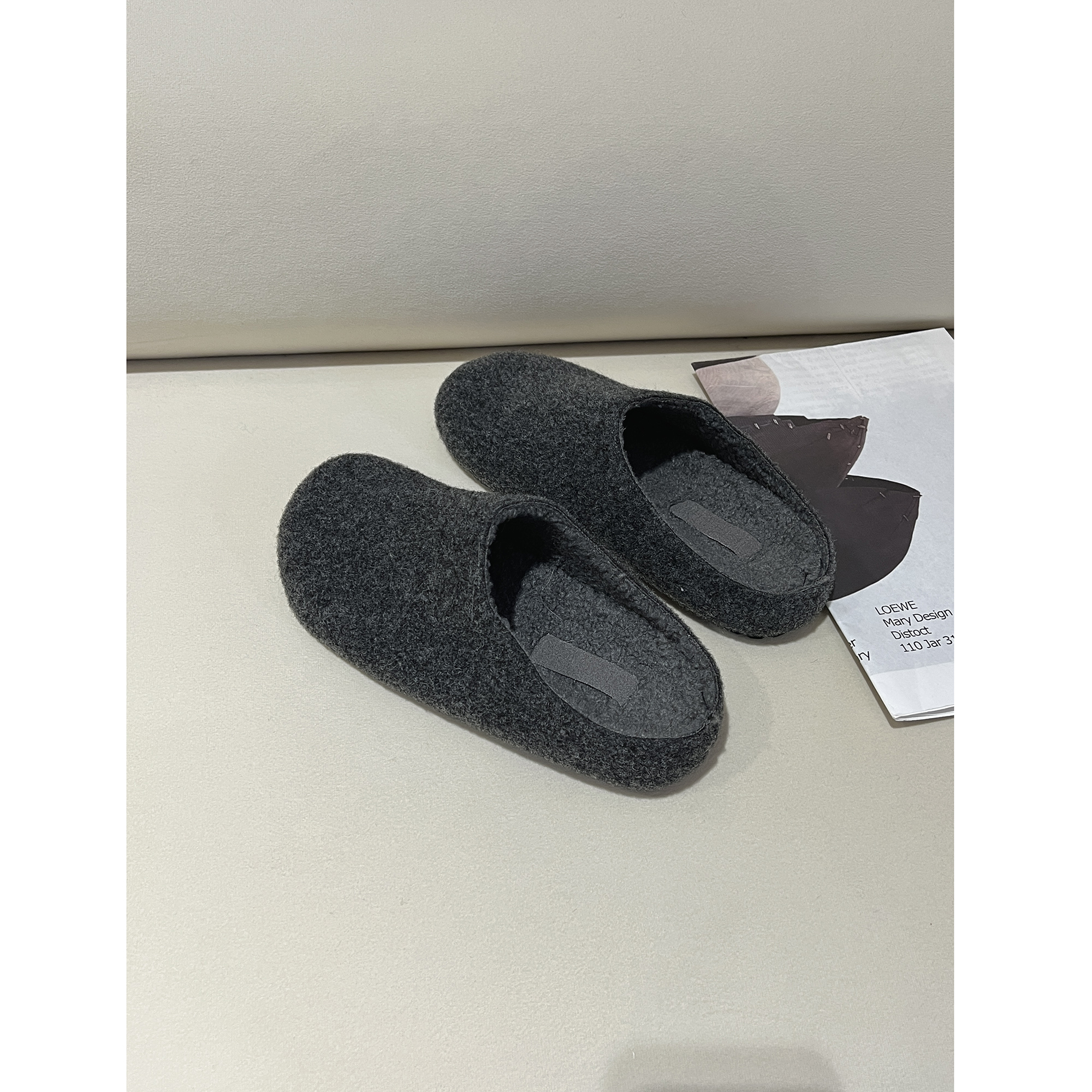 加绒底圆头半拖勃肯鞋1758-353