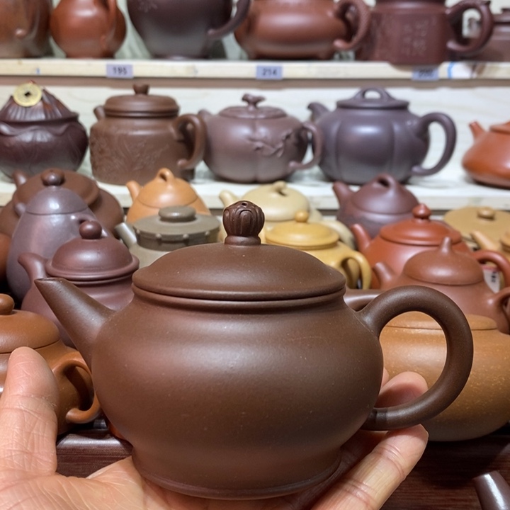 紫砂茶壶微瑕处理一把
