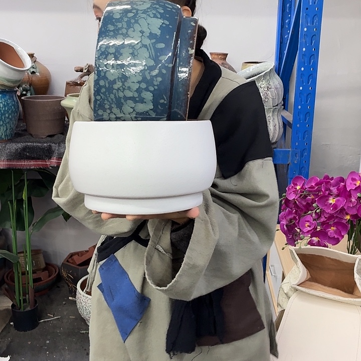 20×13 -粗陶花盆有孔-买买买