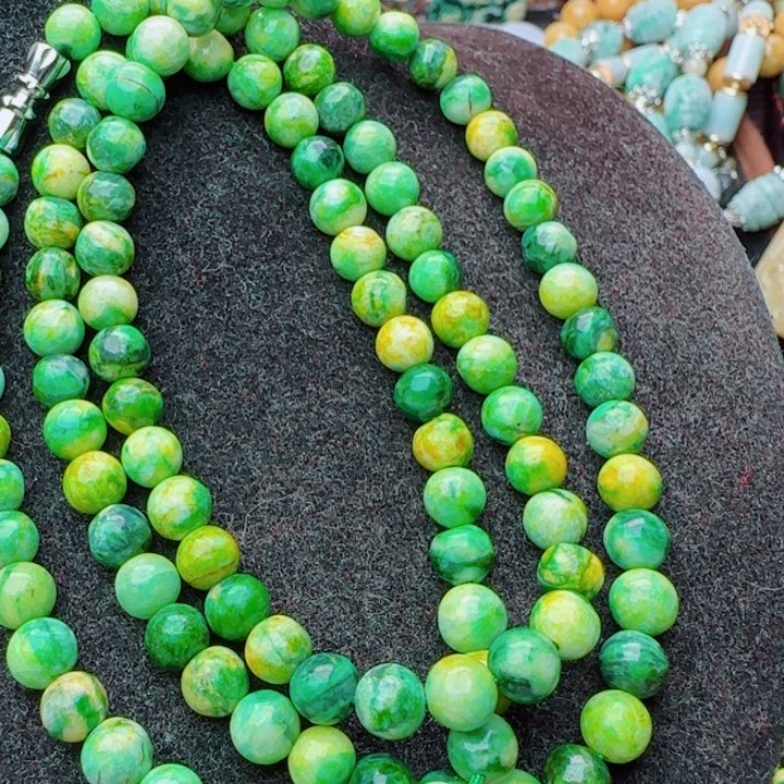 七***哥翡翠合金颈饰天然A货