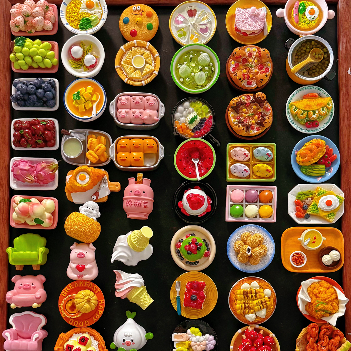 甜甜冰箱贴 双许愿对对碰磁吸食玩冰箱贴