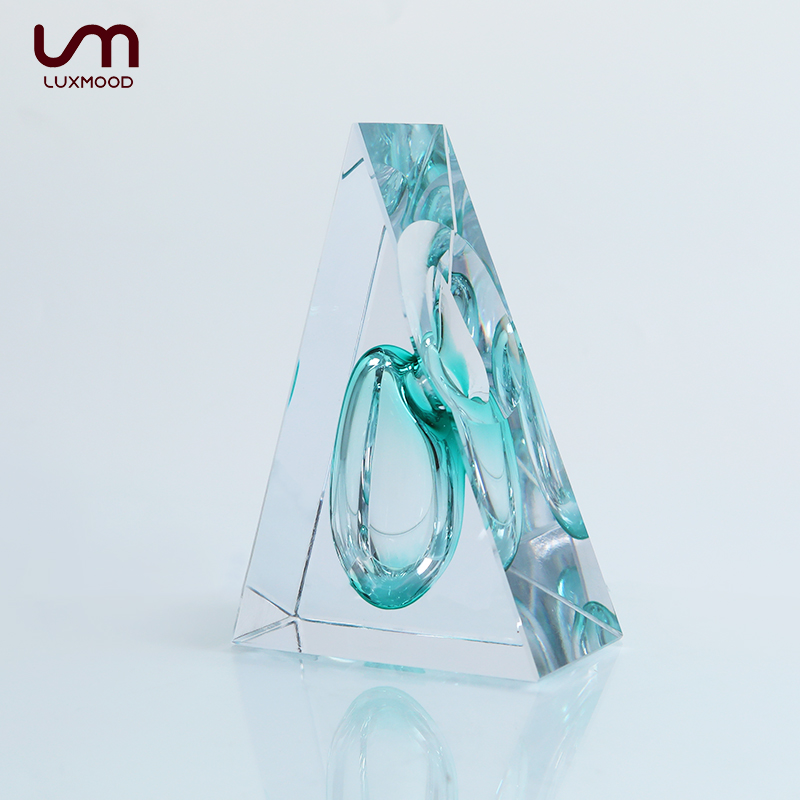 LUXMOOD勒慕轻奢高档琉璃艺术摆件边柜客厅玄关装饰摆件创意礼品