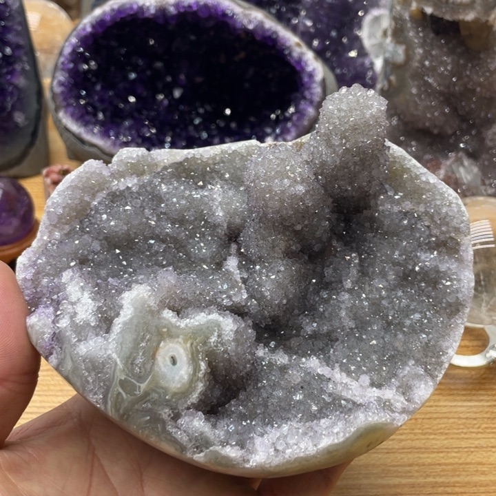 紫晶钱袋子未镶嵌