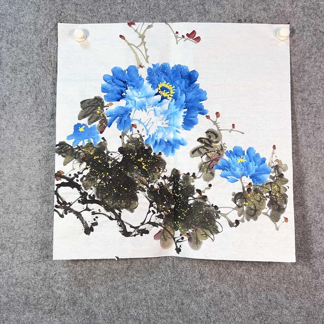 国画382 山水黔城市桥东区南