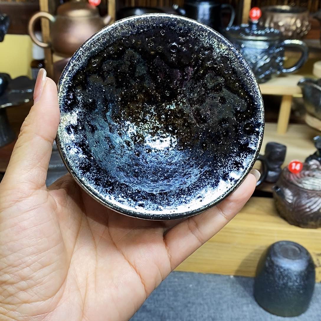 迷****ᴳ云南建水柴烧斗笠杯