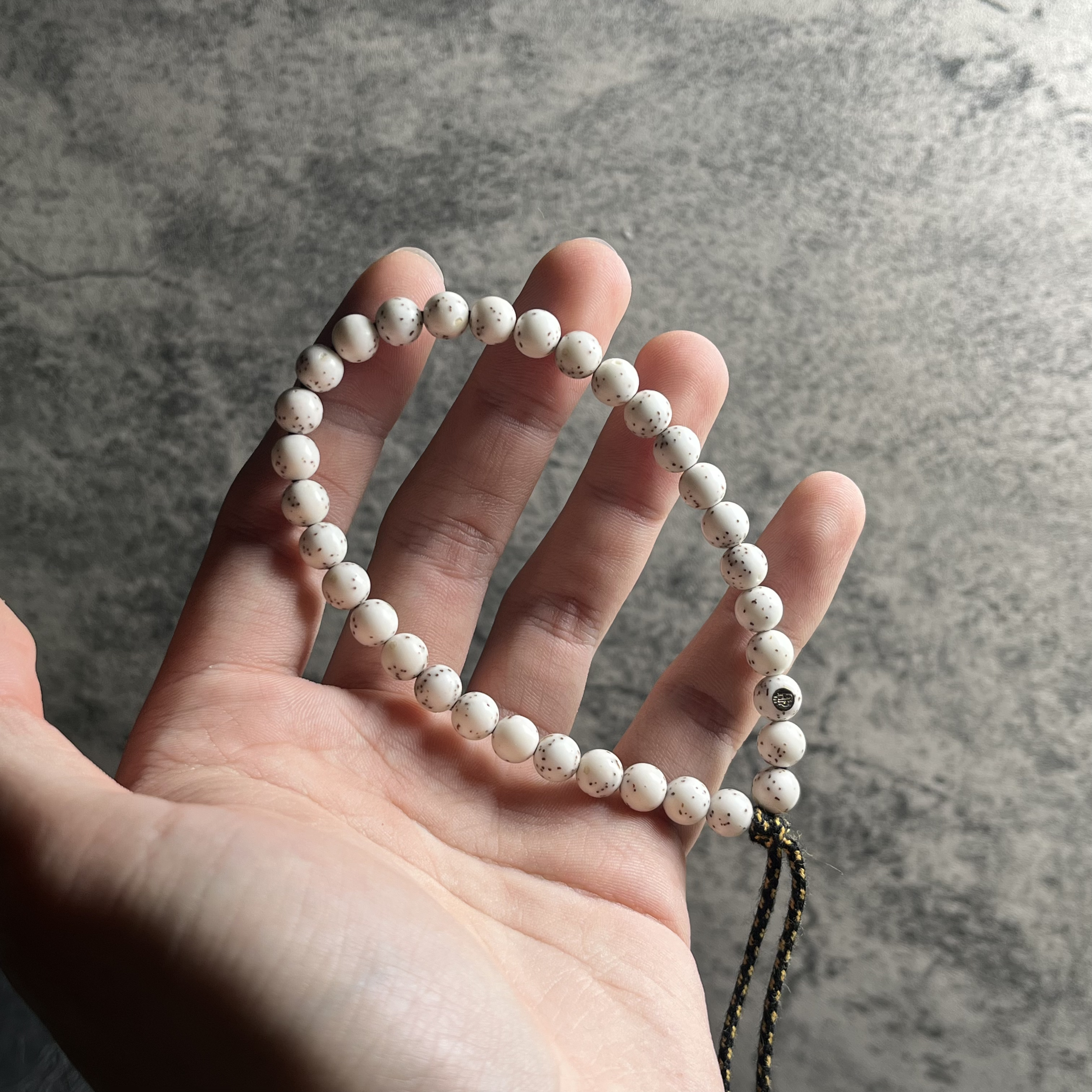 发烧级7瓷白数星星圆珠星月菩提手串FS7SXYZ1010818