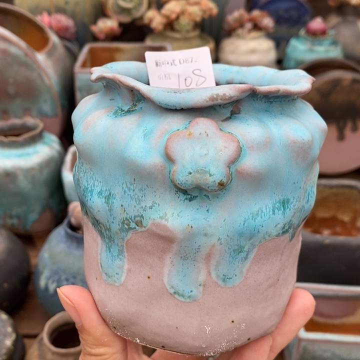 粗砂花盆1987盆新中式D872