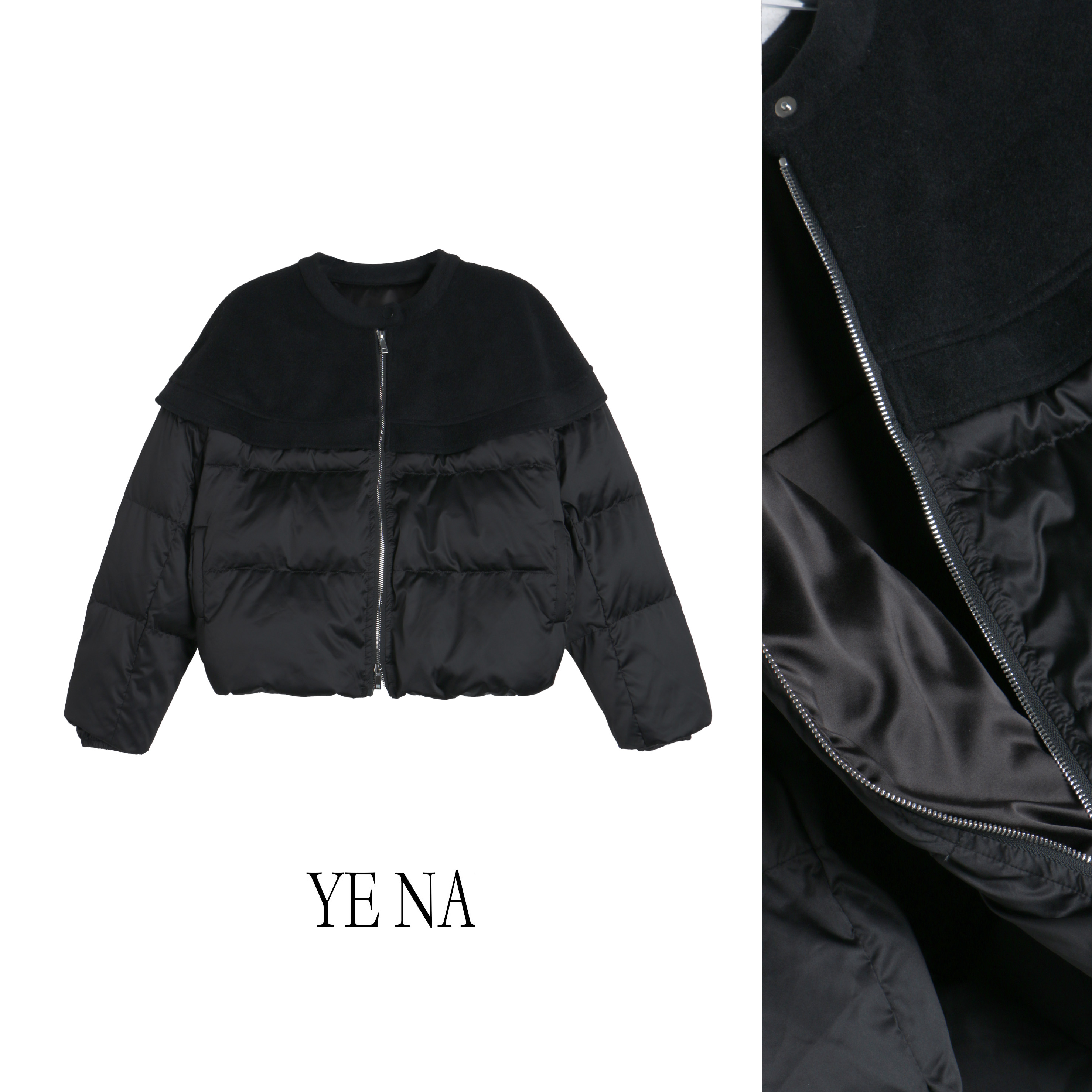 欧韩冬季90白鸭绒羽绒服气质短款宽松精致女款羽绒服SY869