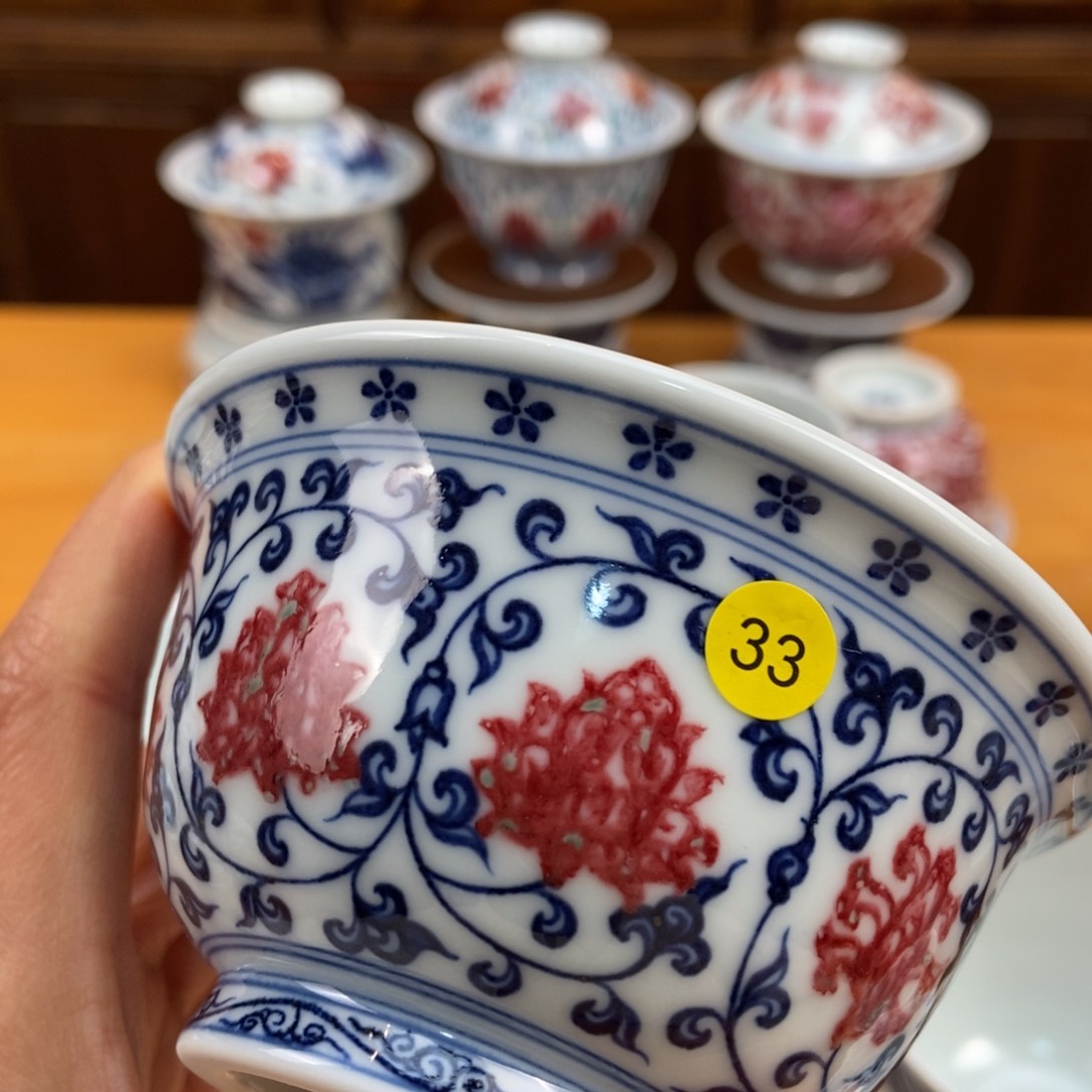 手绘现代茶具非古董