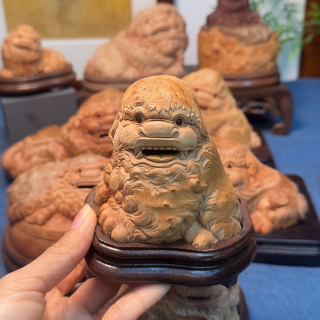 白***哥荔枝木荔枝木香炉纯手工雕刻