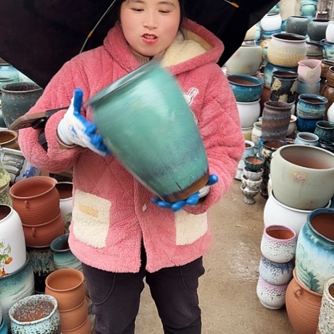 口20高30瑕疵盆子 