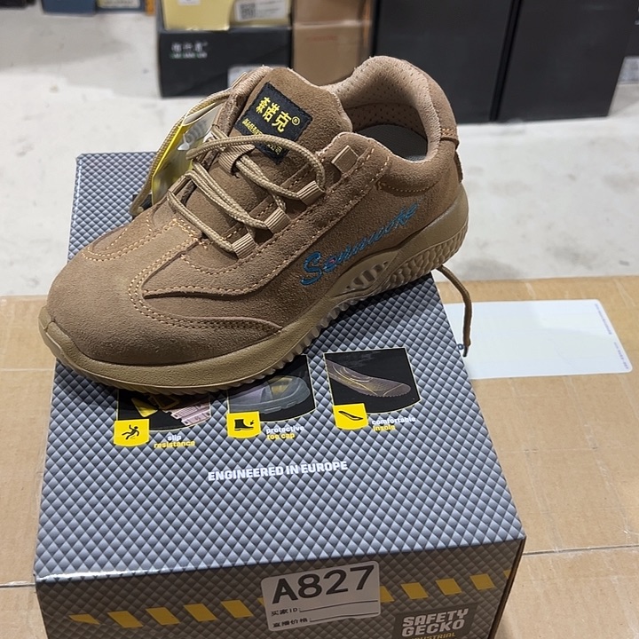 编码827号。35码防砸防刺劳保鞋。