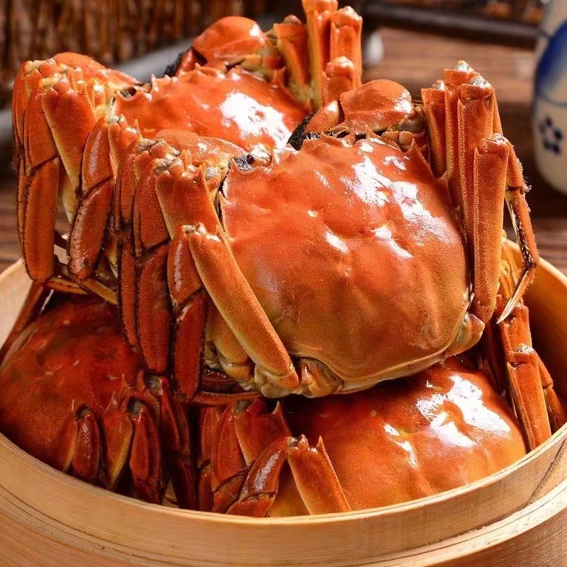 活蟹 宝品蟹缘大闸蟹公蟹4两4只 母蟹3两4只 全国包邮