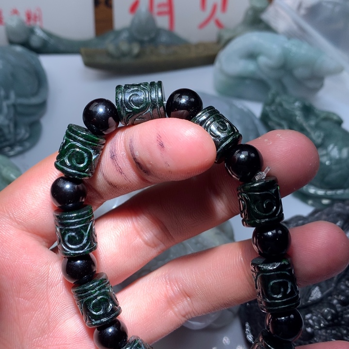 翡翠未镶嵌颈饰保真天然a货翡翠