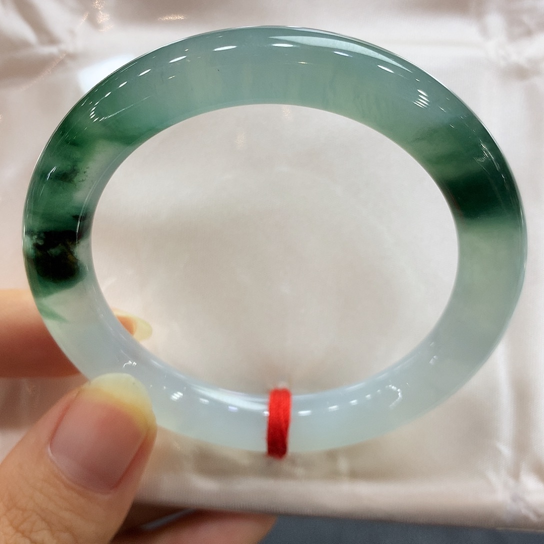 翡翠未镶嵌手镯翡翠手镯51.7