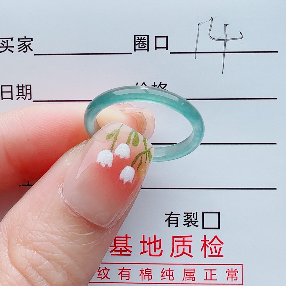 翡翠戒指未镶嵌翡翠翡翠